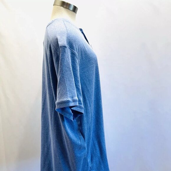 NEW APT. 9 Men Pullover Short Sleeve Crew Neck Partial Button Red Shirt Size XXL - Picture 7 of 9